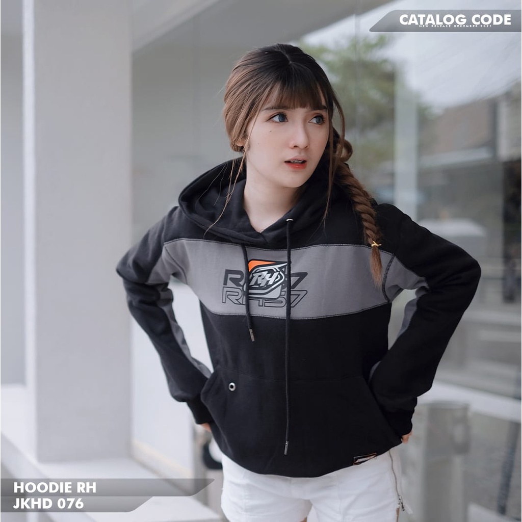 [ PROMO BELI 2 ONGKIR 1 ] JAKET HOODIE RH57 ORIGINAL JKHD 076 HOODIE RACING HELL PRIA WANITA TERLARI