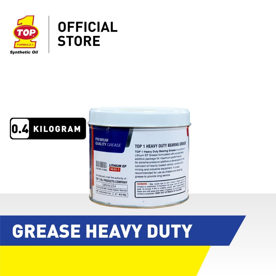 CHASSIS GREASE GEMUK STEMPET PELUMAS TOP 1 HEAVY DUTY LITHIUM EP 450 G