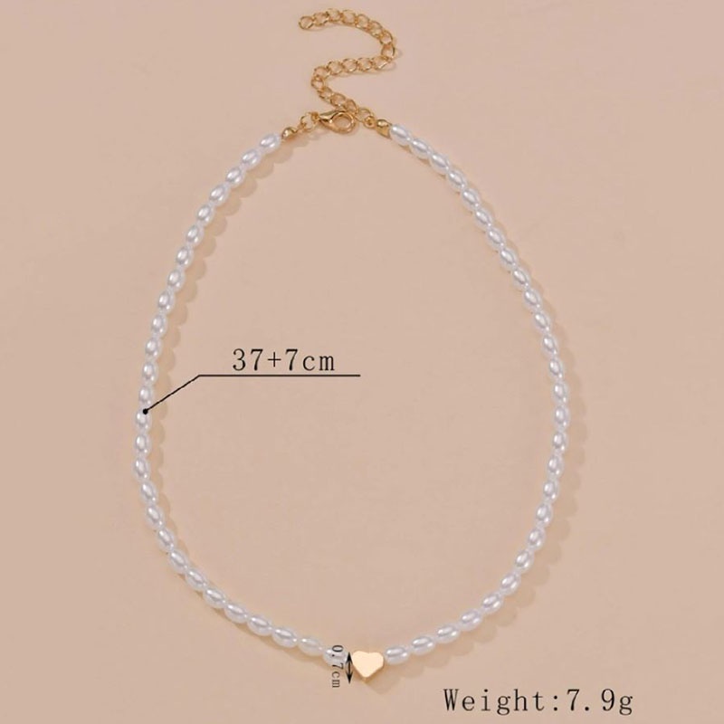 Fashion Korea Kalung Mutiara Cinta Panjang Asli Perhiasan Untuk Wanita Pearl Necklace- olo