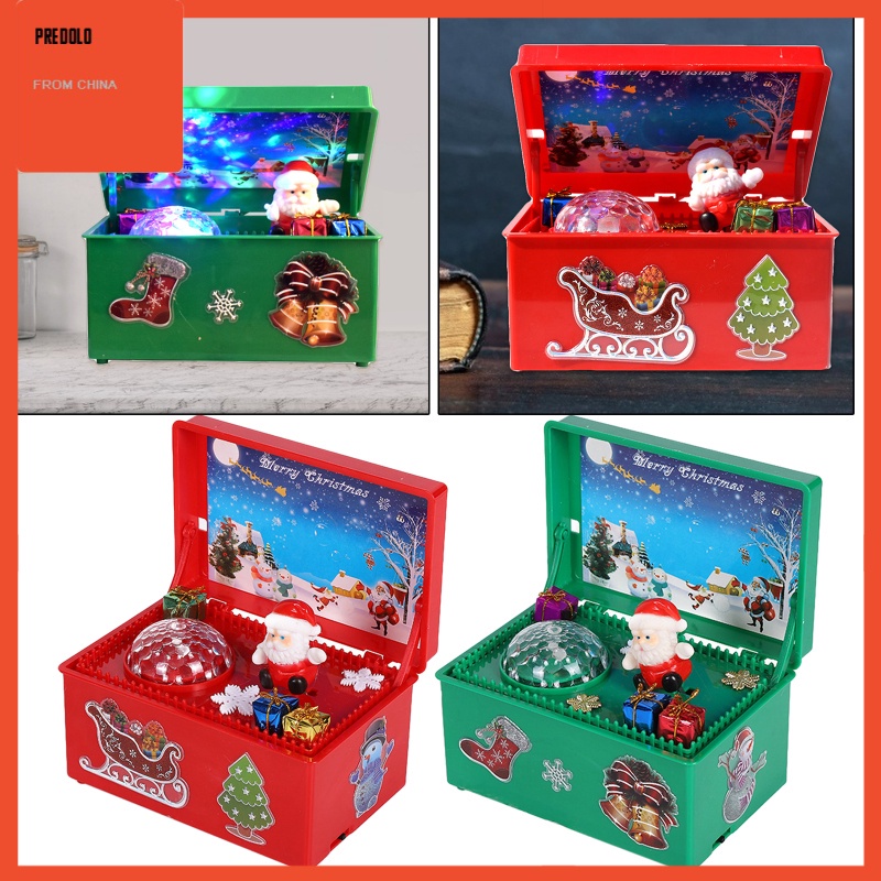 [In Stock] Merry Christmas Music Box Gifts for Children Christmas Gift Home Decoration Desktop Ornaments for