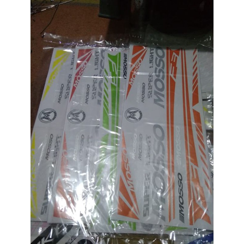 Sticker decal frame sepeda lipat folding bike model MOSSO F3