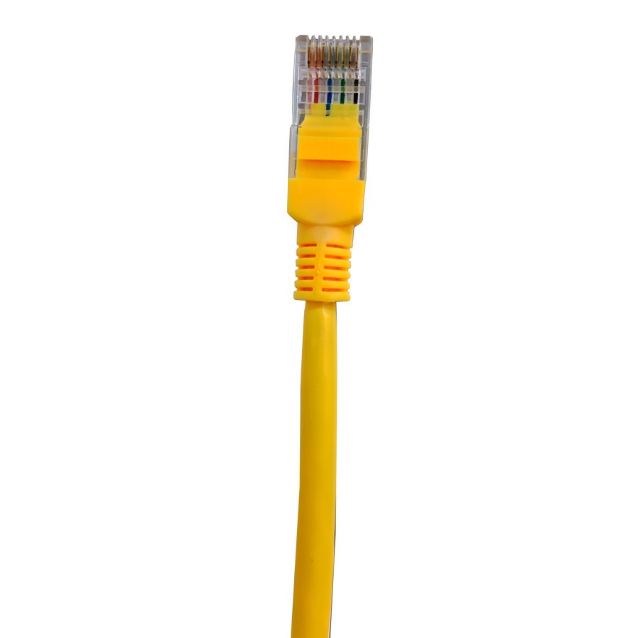 INDORACK C51Y 1 Meter Kabel Lan CAT5e UTP Patch Cord Cable -YELLOW