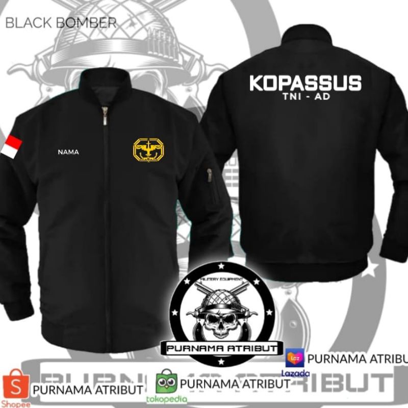 JAKET BOMBER KOPASSUS TNI AD