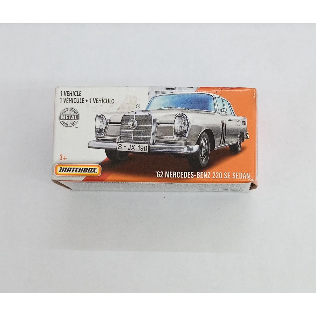 Diecast Matchbox 62 Mercedes-Benz 220 SE Sedan Silver Mercy Rosqvist Mercedes Benz MBX Mobil Mainan Anak