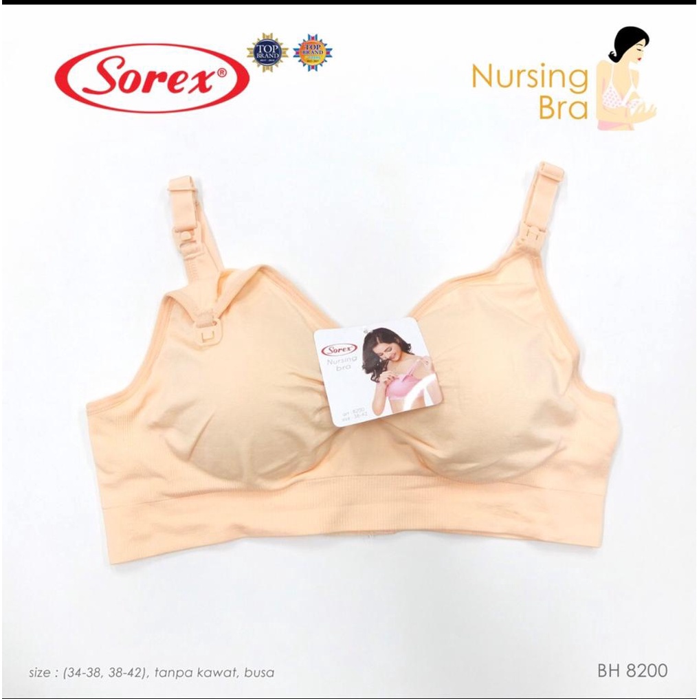 ORI ! BH SOREX 8200 NURSHING BRA SOREX BRA BH MENYUSUI BUSA BISA DICOPOT PASANG - SPORT NURSHING BRA BUAT IBU MELAHIRKAN MENYUSUI WANITA IBU MENYUSUI  KANCING 3 ADA BUSA BISA COPOT PASANG - ARA98STORE