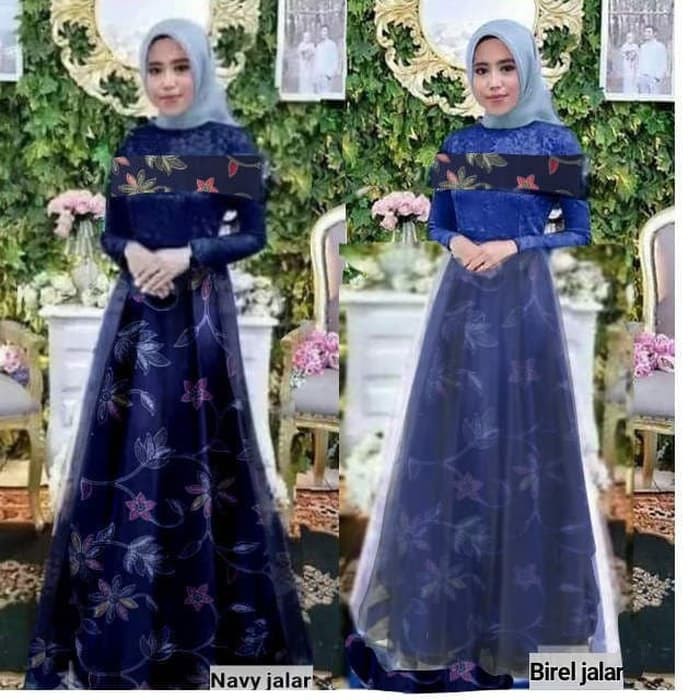 TBI Brukat Maxi Syantik Badriah Sabrina Selendang Brokat Murah Gamis Murah