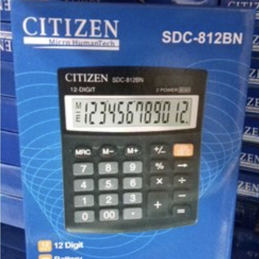 Kalkulator citizen sdc 812bn 12 digit