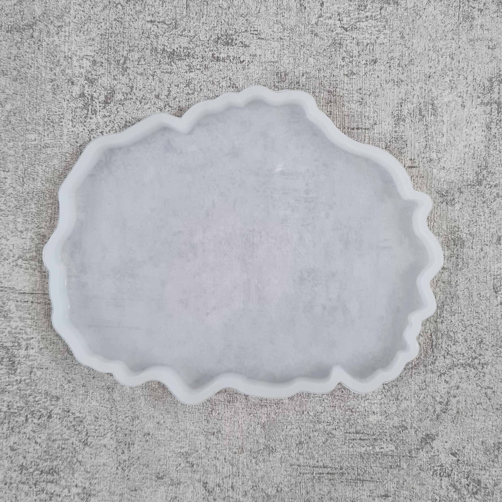 CETAKAN SILIKON MOLD RESIN COASTER Abstract Shape