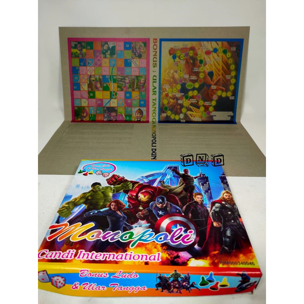  Mainan  Anak Monopoli  Avengers Family Board Game Monopoly 