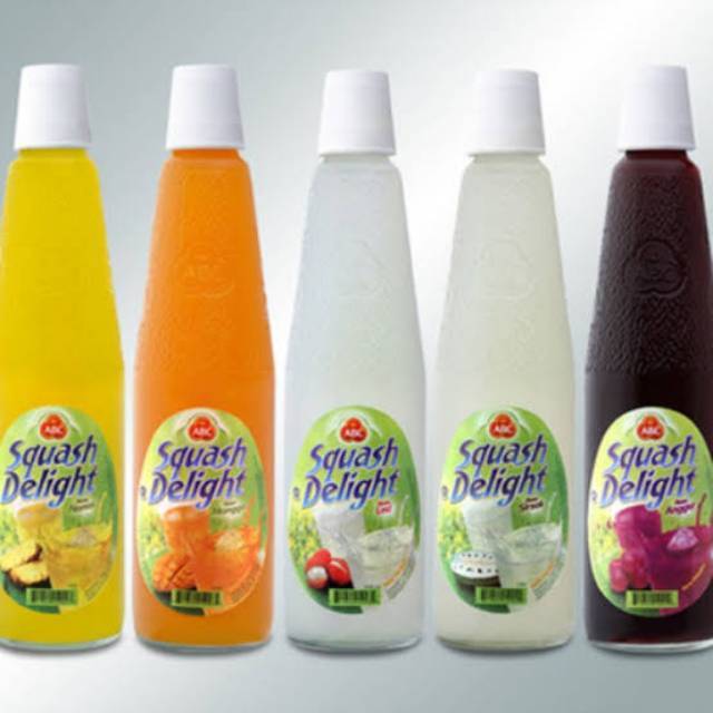 Abc syrup squash rasa orange/leci/special melon/cocopandan botol 525mL