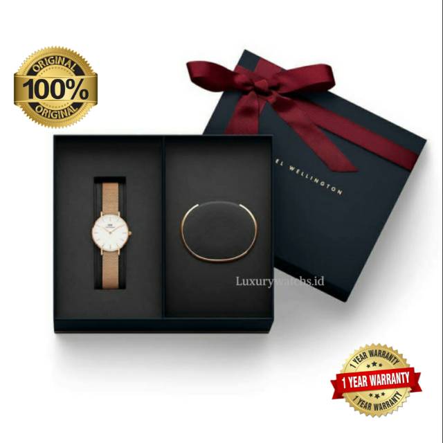 [ ORIGINAL ] DW | Daniel Wellington PAKET GIFT | Jam Tangan Pria | Jam Tangan Wanita