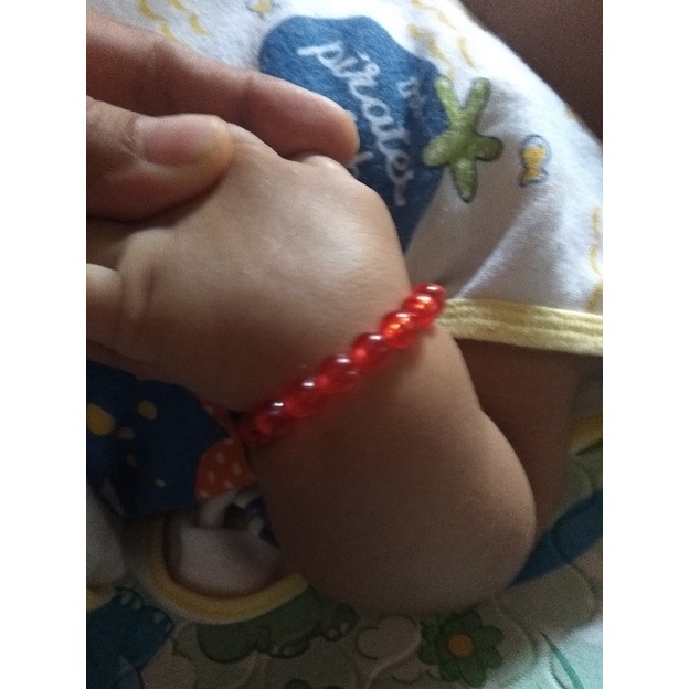 GELANG MUTIARA BAYI MERJAN MERAH - MELATIH KELINCAHAN ANAK