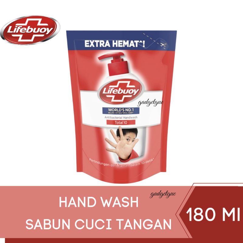Lifebuoy hand wash sabun cuci tangan refill cair 180ml lifebouy original murah COD anti bakteri sabu