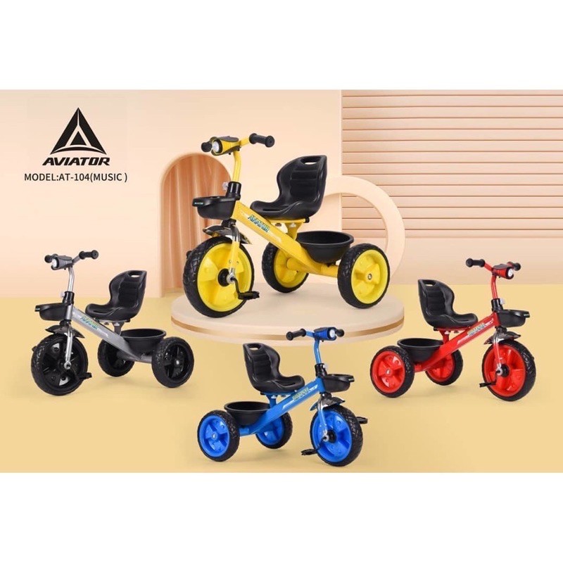 Sepeda Roda Tiga Anak Aviator 104 Tricycle Anak