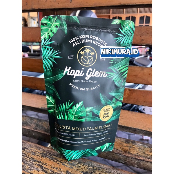 

100% Kopi Robusta Kopi Glem Kopi Gula Palem 125gr