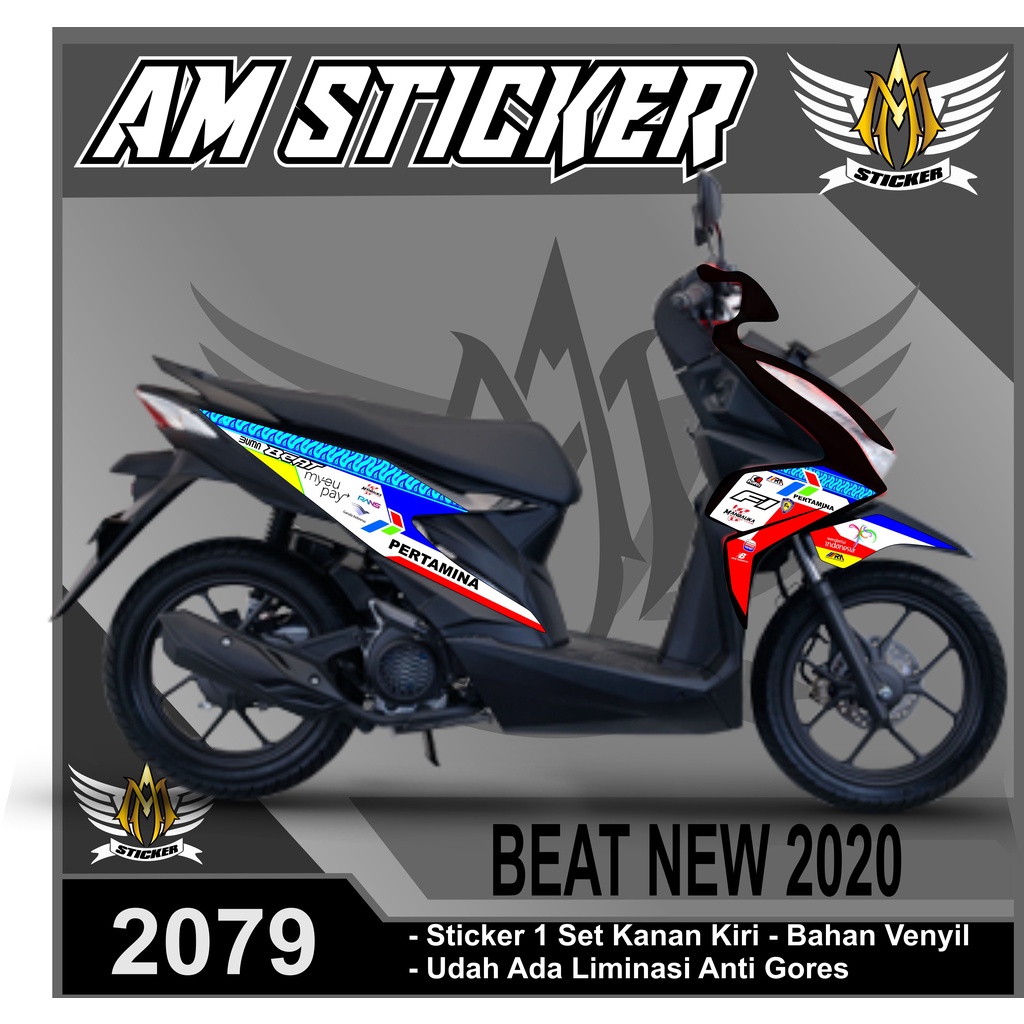 2079 Striping Beat Mandalika - Striping Semi Full Beat 2020 Desain Mandalika