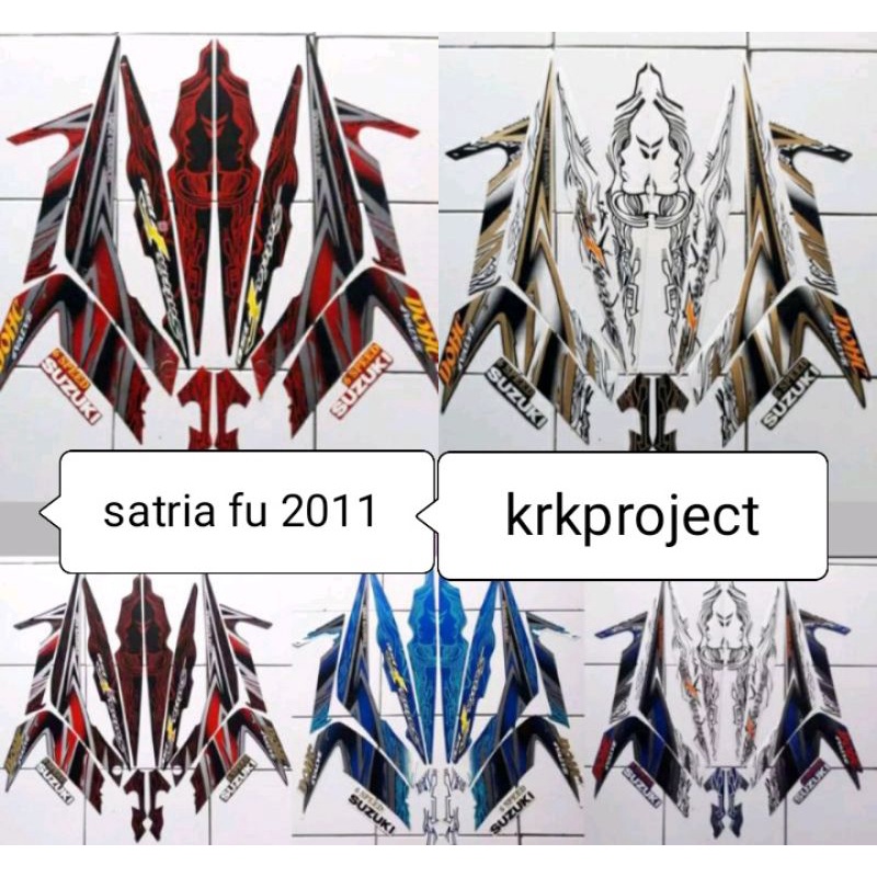 striping stiker lis suzuki satria fu 150 2011