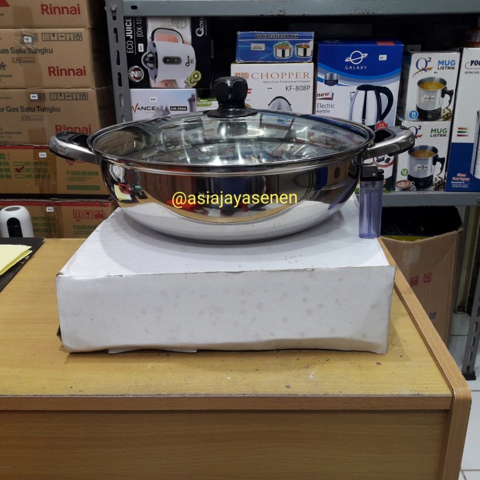 PANCI HOT POT SHABU SHABU STAINLESS STEEL AKEBONNO 32 CM