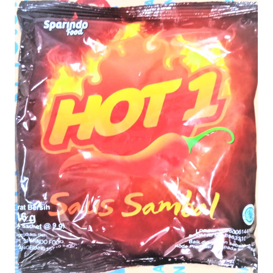

Hot 1 Saus Sachet 16gr