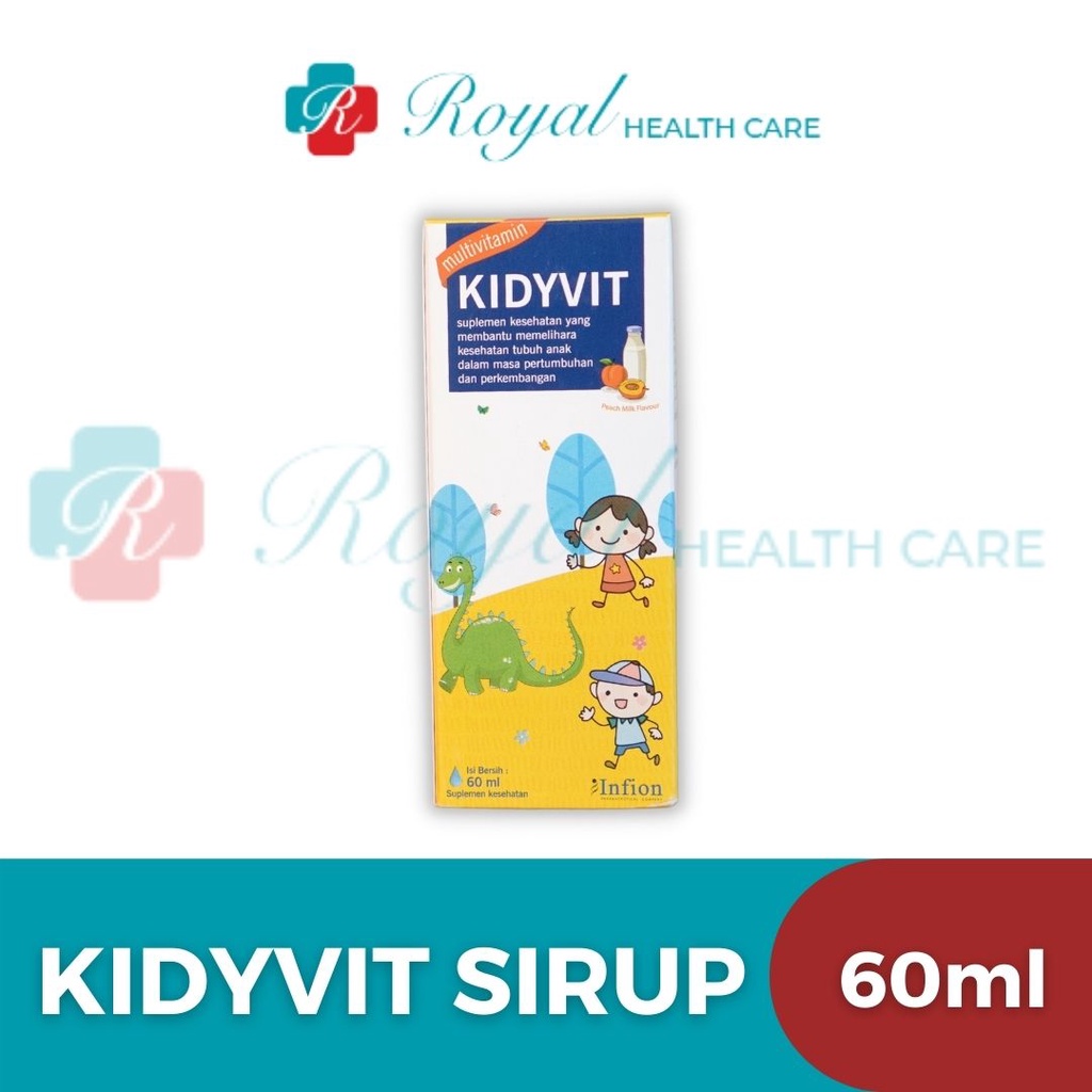 KIDYVIT SYRUP 60 ML Membantu Memlihara Kesehatan Tubuh Anak Dalam Masa Pertumbuhan dan Perkembangan