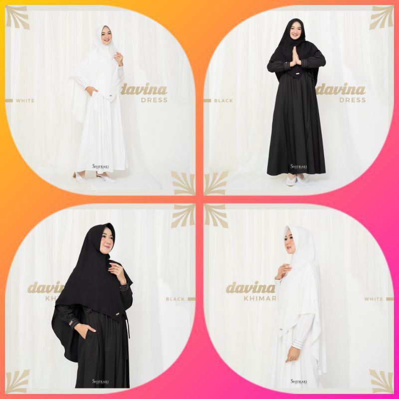 Gamis Davina Khimar Davina Koko Kurta Davin By SHIERAKI INDONESIA
