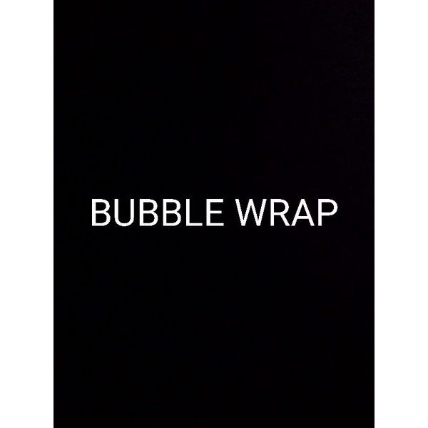 

PENGIRIMAN BUBBLE WRAP
