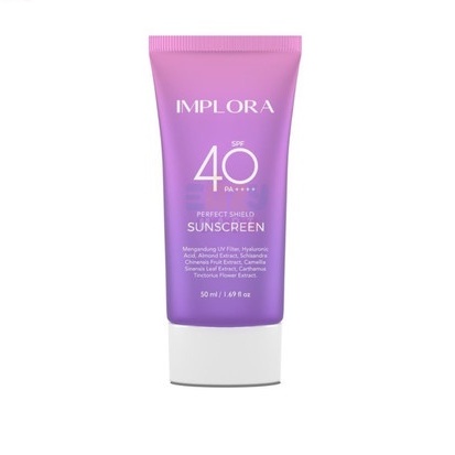 *galerybeautysemarang* IMPLORA Perfect Shield Sunscreen SPF 40 PA++++ | Sunscreen Wajah | Pelindung dari Sinar Matahari