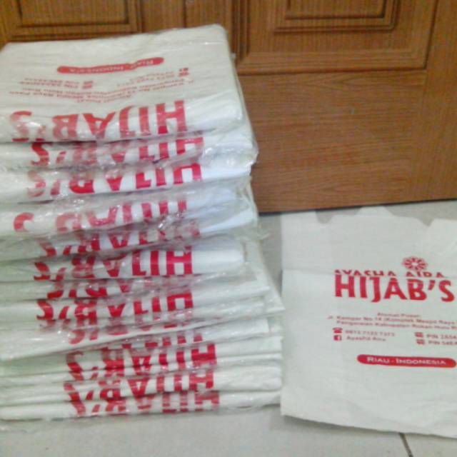 

Sablon plastik kresek 500pcs, plastik packing olshop