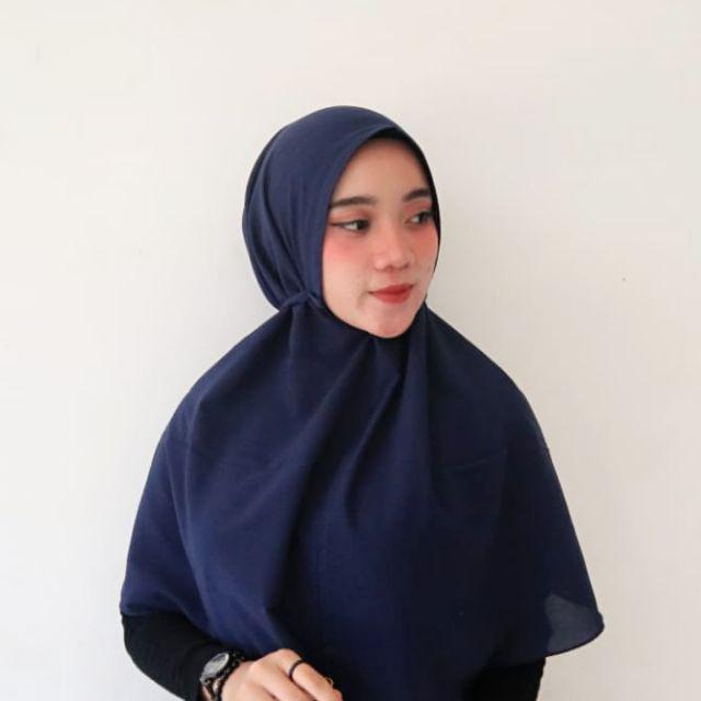 BERGO MARYAM / BERGO MARYAM DIAMON/ BERGO INSTAN/ HIJAB BERGO-navy