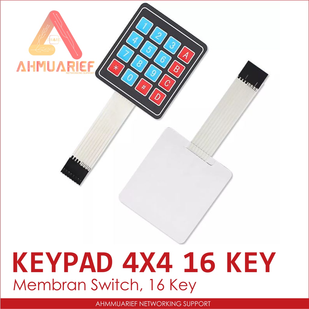 4x4 Membran Keypad Matrix Array 16 Key Membrane Switch Modul Keyboard Tombol