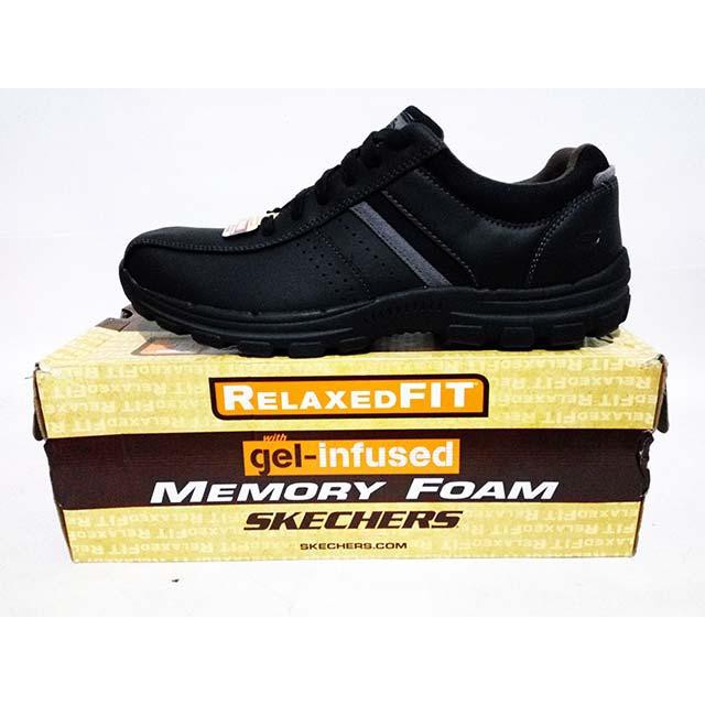 Supone emoción Radioactivo Jual [Original] Sepatu Skechers Braver Alfano 64529 Black | Shopee Indonesia