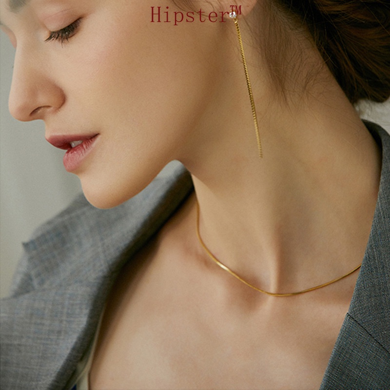 Simple Casual Fashion French Style Fine Gold Necklace