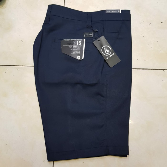 NEW FB CELANA CHINOS PENDEK VOLCOM ORIGINAL SURF SKATE - VOLCOM NAVY