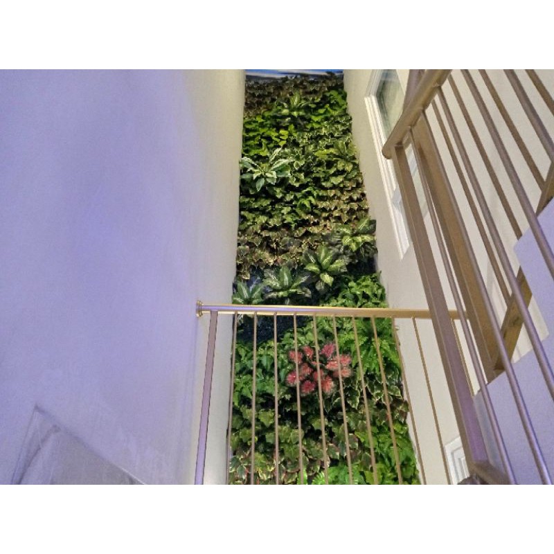 vertical garden -  tanaman hias plastik dinding
