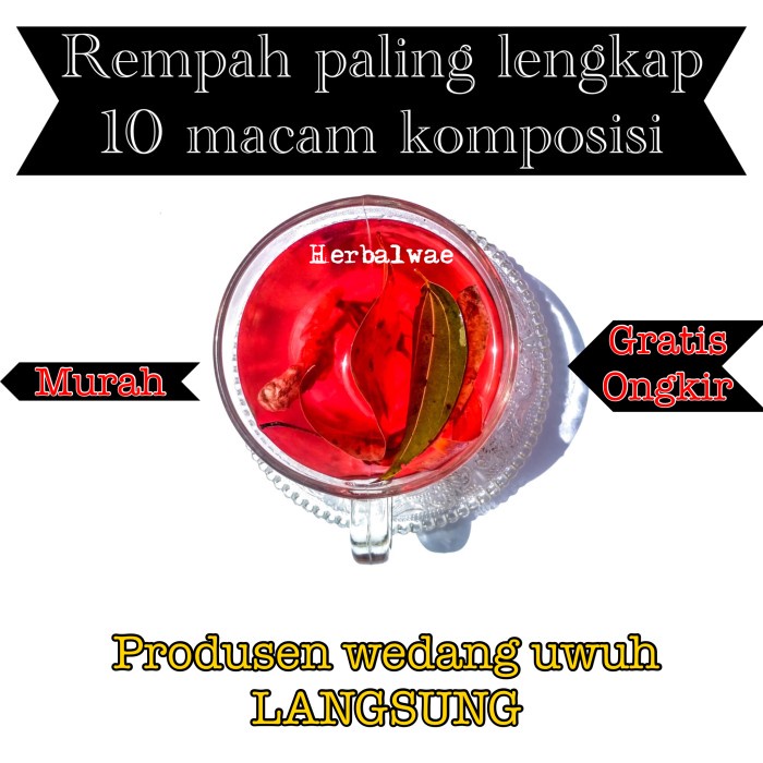 

Wedang uwuh komplit lengkap KAPULAGA KAYU MANIS