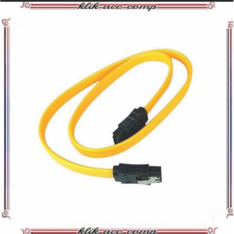 Kabel Sata Clip Kabel Dvd / Kabel Hardisk internal Pc - Kuning/merah