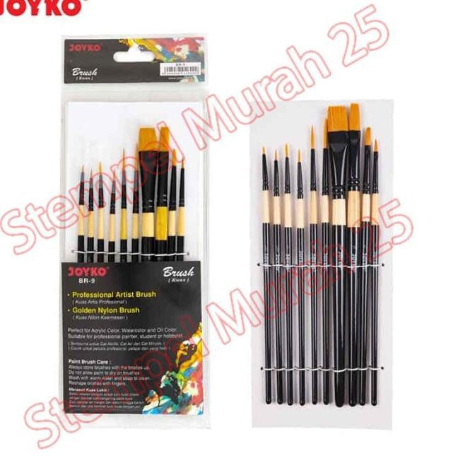 

DISCOUNT BESAR...>748WI Kuas Joyko BR-9 / Joyko Round Brush / Kuas Lukis Joyko Set 10