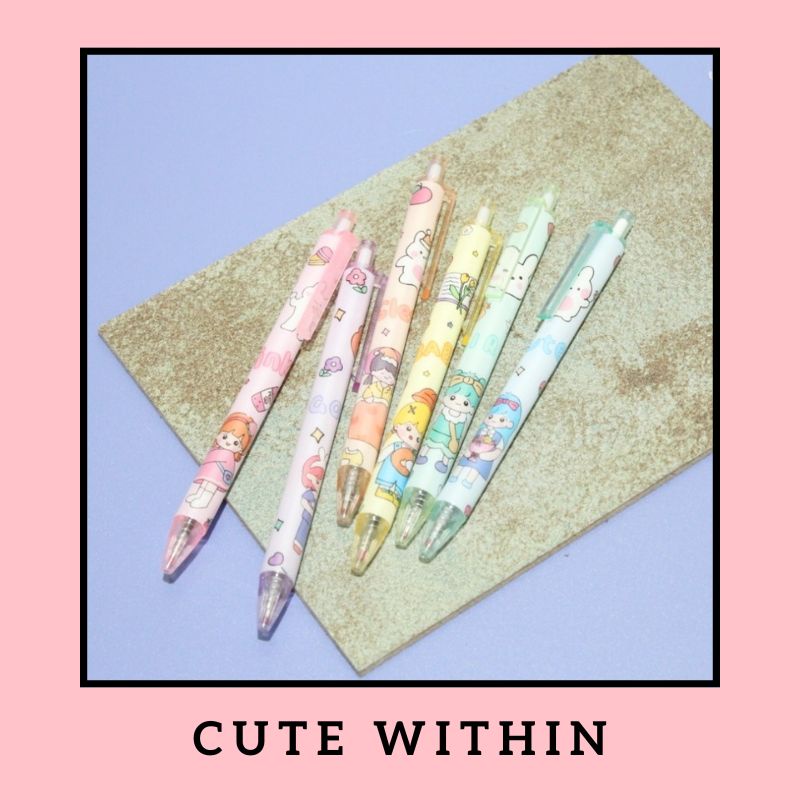 

Pulpen cetek Cute Girl - PINK UNGU KUNING ORANGE BIRU HIJAU - pena lucu pen gel bolpoin bulpen warna warni unik alat tulis hadiah anak sekolah & kantor stationery cute karakter kartun