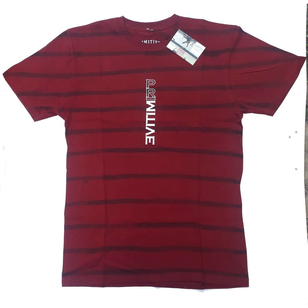 Download KAOS TSHIRT PRIMITIVE SKATEBOARDING STRIPE TEES | Shopee Indonesia