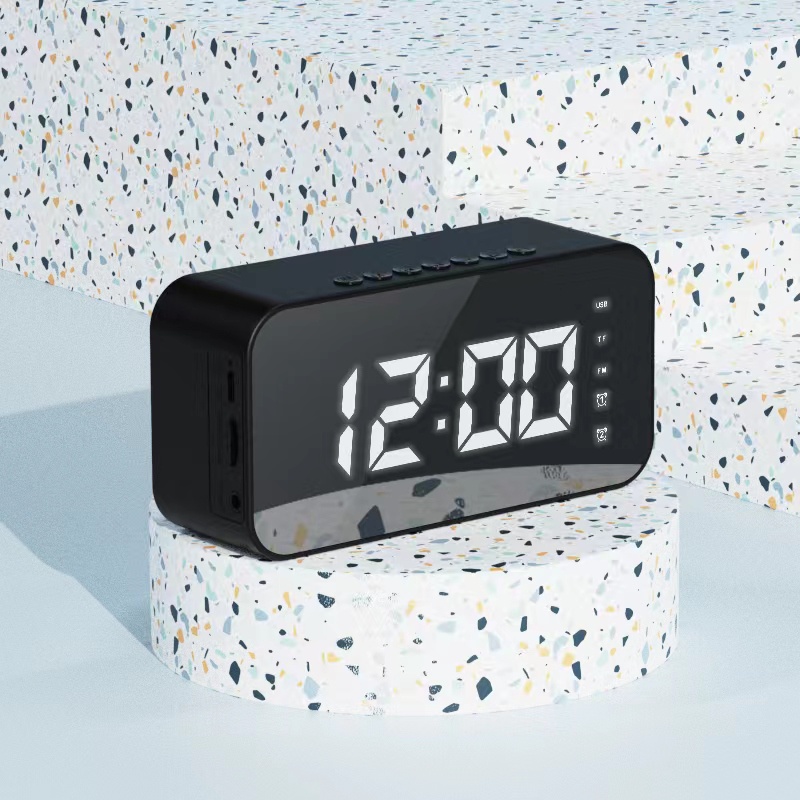 (HOT PROMOTE) AFS Speaker Bluetooth 5.0 Jam Alarm LED Display Ultra Bass Jam Alarm Clock LED Display Speaker Bluetooth Music Box Bluetooth Clock Bluetooth Digital Speaker - S20