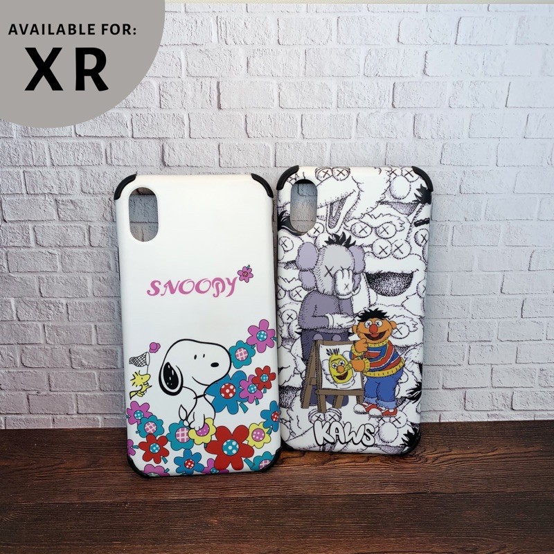 Anticrack Karakter iPhone XR (Snoppy & Kaws Elmo)