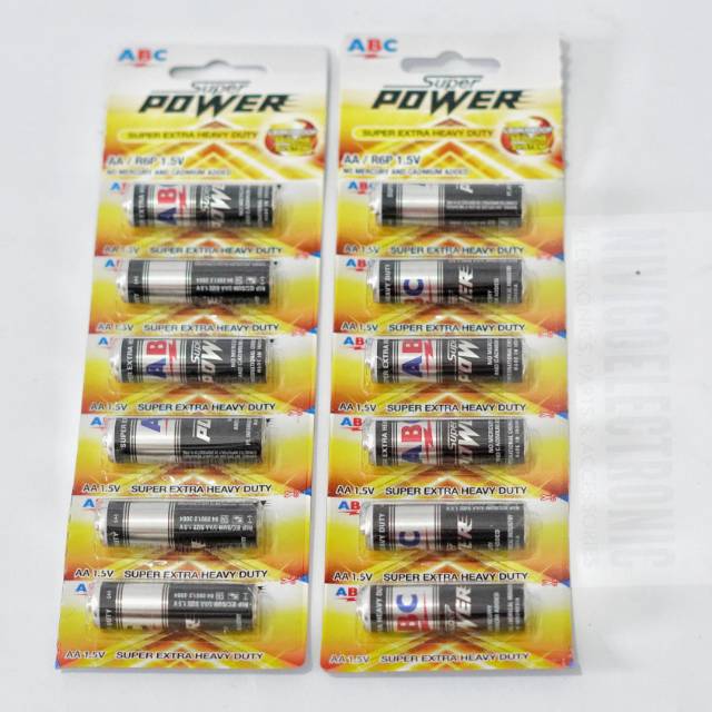 Baterai ABC AA 1.5v super power