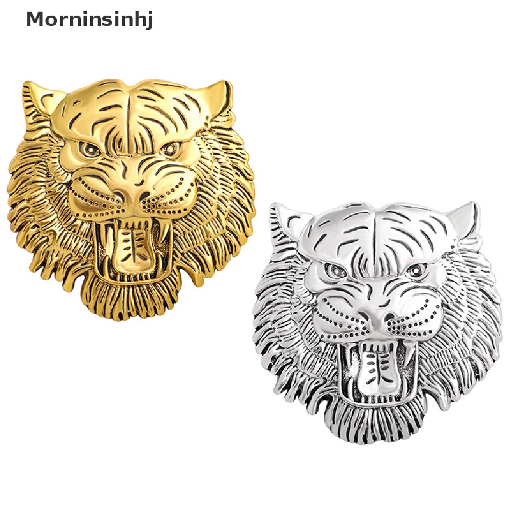 Mornin Roaring Tiger Bros Wanita Pria Kepala Macan Besar Pesta Casual Brooch id