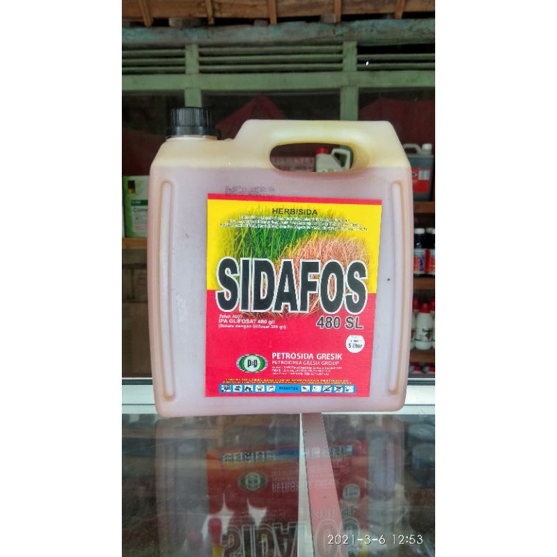 (COD)  Herbisida Sidafos 480SL 5 Liter