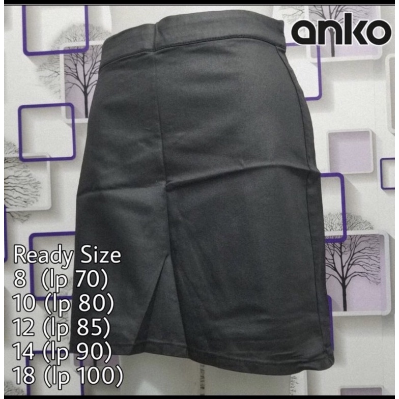 Rok hitam new anko original