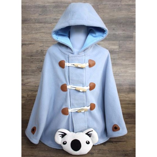 CUDDLE ME DUFFLE CAPE MULTIFUNCTION JACKET FOR KIDS LITE BLUE R65