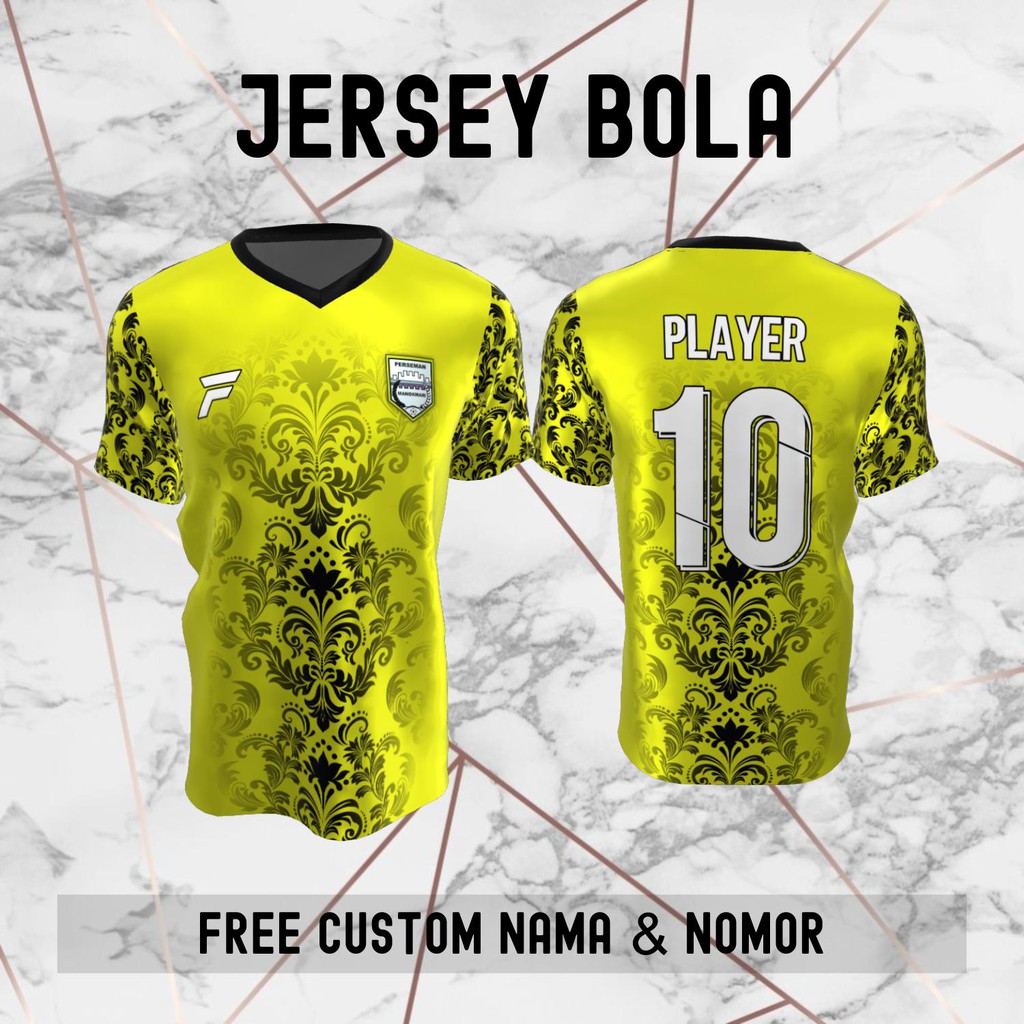 Jersey Batik Perseman Manokwari Klub Bola Baju Kaos Custom Nama dan Nomor Punggung - 979
