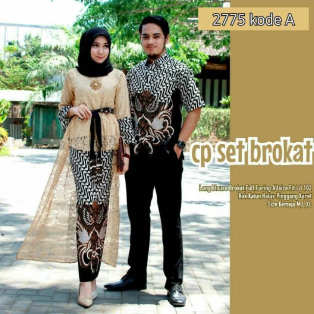 Couple Set Brokat#Batik Brokat