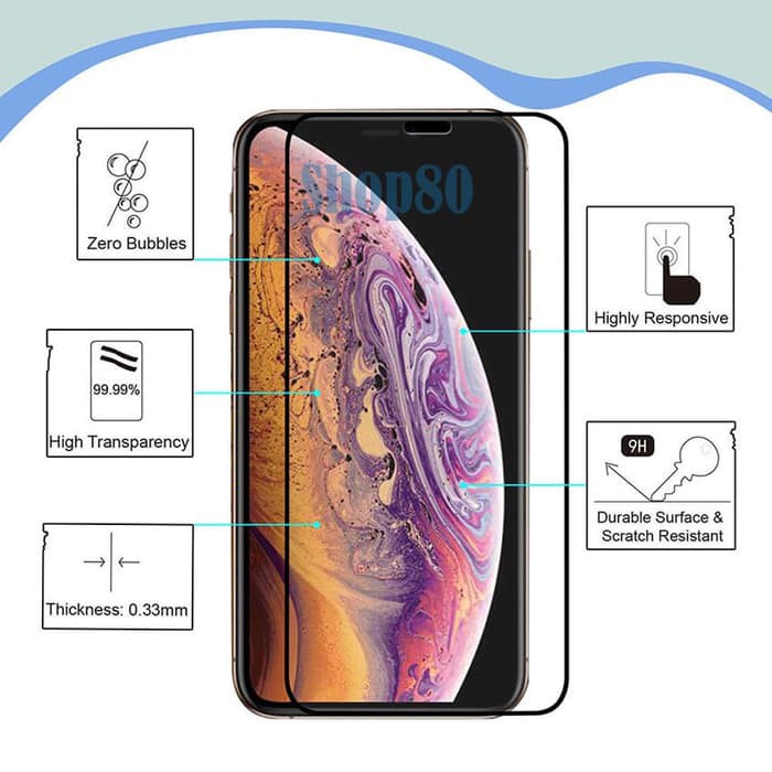 Tempered Glass For Ip X XS XR XS MAX TEMPERED GLASS FULL COVER 6D 9D 11D SCREEN GUARD