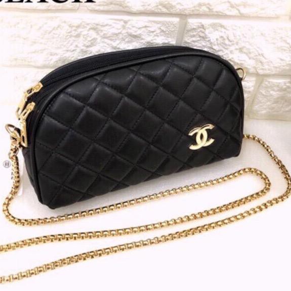 Tas wanita selempang rante ulir / tas CC sisi bandros full jait-jait tali rante /tas selempang pesta